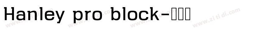 Hanley pro block字体转换